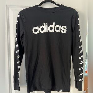 Adidas Kids Black Long Sleeve Shirt